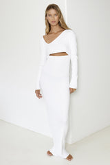SNDYS Aurora Maxi Dress White