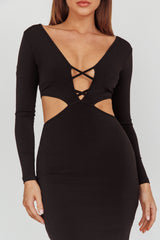 Dress Codes Cut-Out Maxi Dress Black