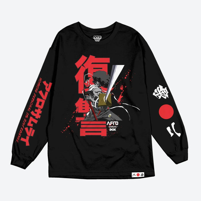 Afro Long Sleeve T-Shirt - Four Street