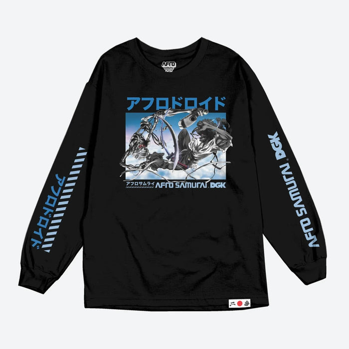 Afro vs. Afro Droid Long Sleeve T-Shirt - Four Street