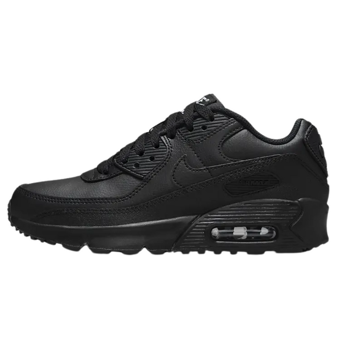 Nike Air Max 90 Leather (GS) Big Kids’ Shoes – Black CD6864-028