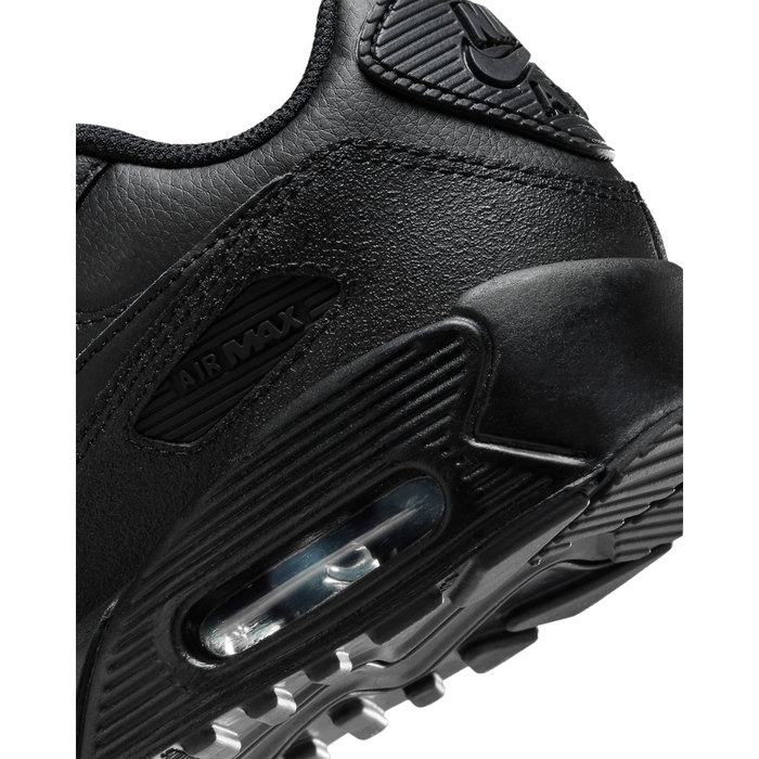 Nike Air Max 90 Leather (GS) Big Kids’ Shoes – Black CD6864-028