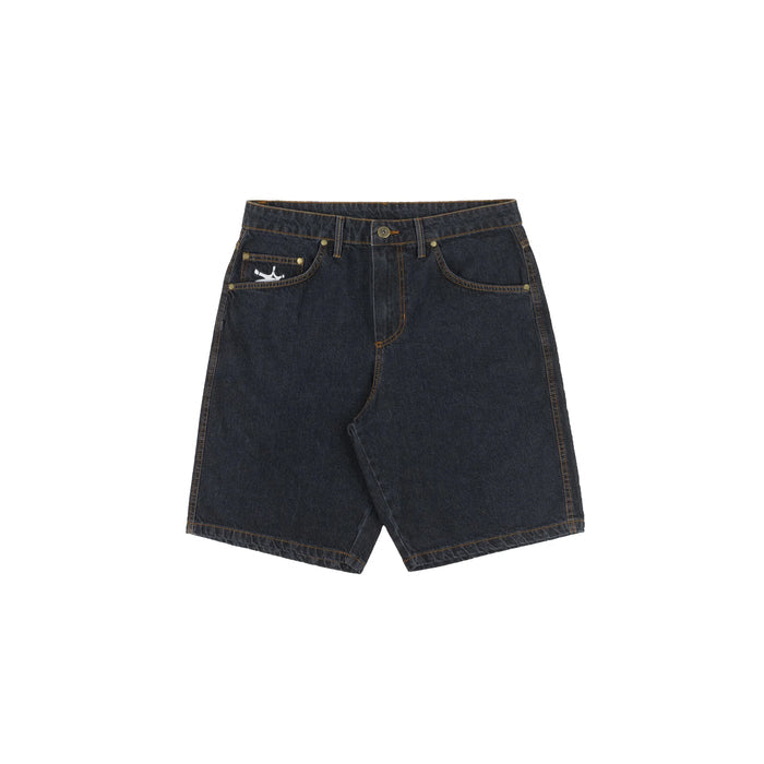 Blackzone Denim Shorts in Black - Four Street