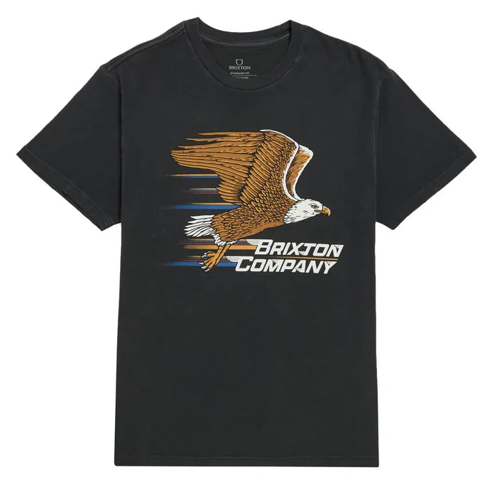 Brixton - Free Shirt (Black Worn Wash)