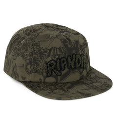 Dark Twisted Fantasy 5 Panel (Olive/Black) - Four Street