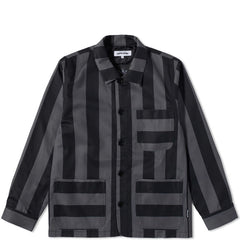 Fucking Awesome - Filigree Striped Chore Jacket (Black/Grey) *SALE