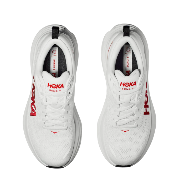 Hoka Men's Bondi 8 Running Shoes – White 1123202-WVR