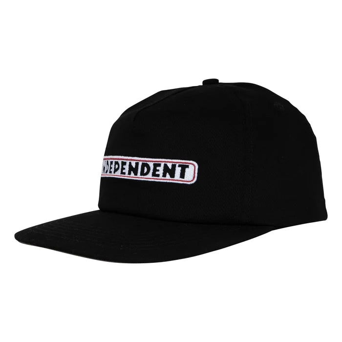 Independent - Bar Logo Snapback Hat (Dark Chocolate/Black) *SALE