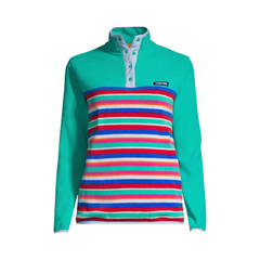Lands' End Women's Heritage Fleece Snap Neck Pullover