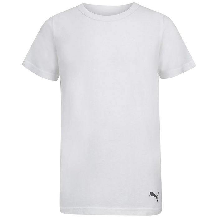Puma Men's 3-Pack Premium Soft Cotton White Crew Neck T-Shirts