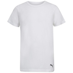 Puma Men's 3-Pack Premium Soft Cotton White Crew Neck T-Shirts