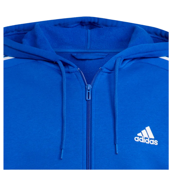 Adidas Men’s Essentials Fleece 3-Stripes Full-Zip Hoodie – IJ6491