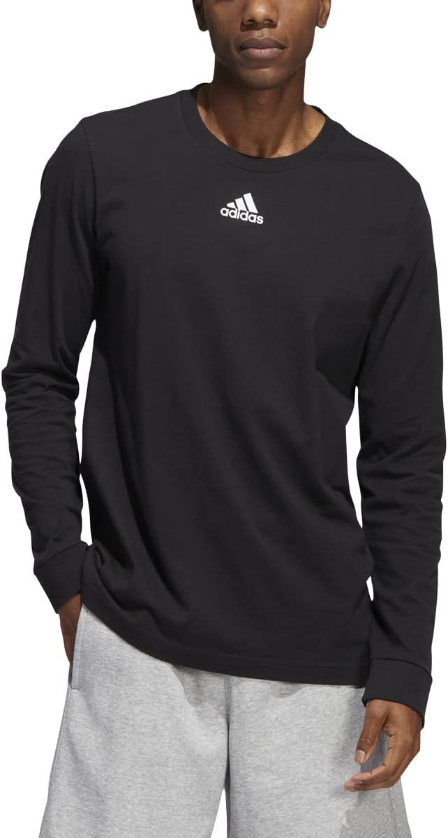 Adidas Men's Fresh Long Sleeves T-Shirt Black - HE7304