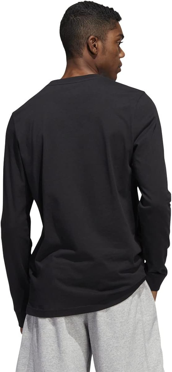 Adidas Men's Fresh Long Sleeves T-Shirt Black - HE7304