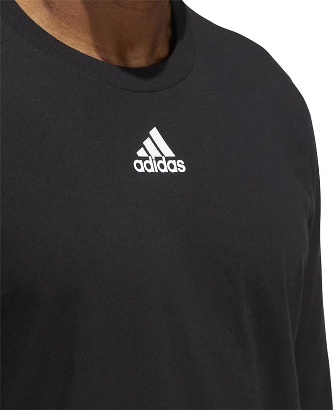 Adidas Men's Fresh Long Sleeves T-Shirt Black - HE7304