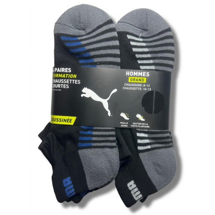 Puma Men's Low Cut 6 Pack Cushioned Socks