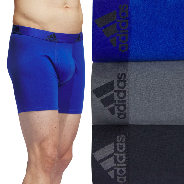 Adidas Men's Stretch Cotton 3-Pack Boxer Briefs - IR0831