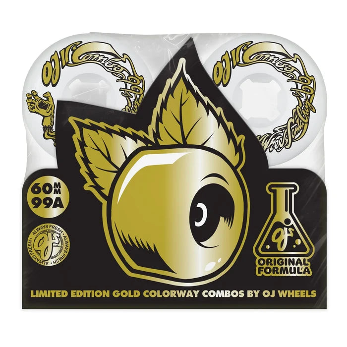 OJ - Combos Gold/White 99a Wheels (60mm)