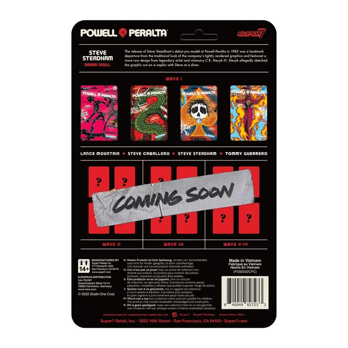 Powell - Powell-Peralta x Super7 ReAction Figures Wave 1 (Steve Steadham) *SALE