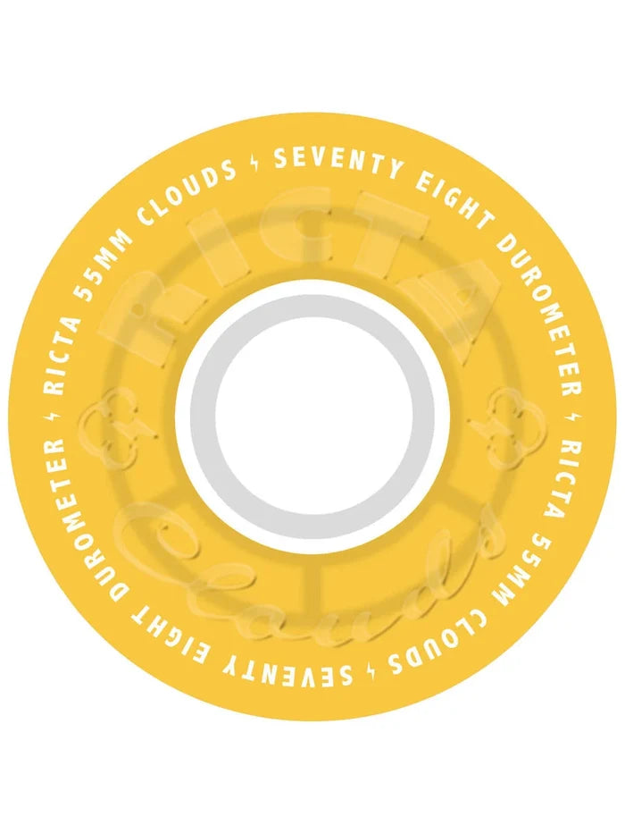 Ricta - Clouds Transparent Citrus White 78a Wheels (55mm)