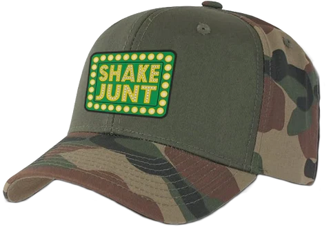 Shake Junt - Box Logo Snapback Hat (Camo)