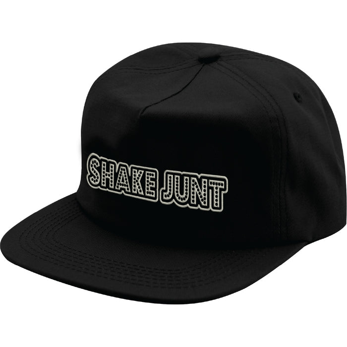 Shake Junt - Stretch Logo Snapback Hat (Black)