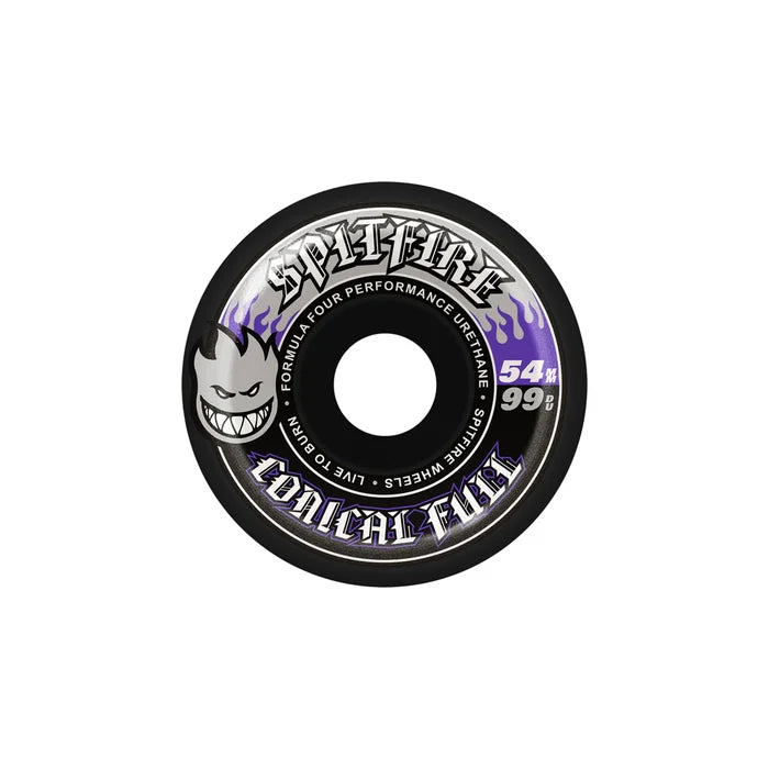 Spitfire - Formula 4 Conical Full Black 99a Wheels (54mm)