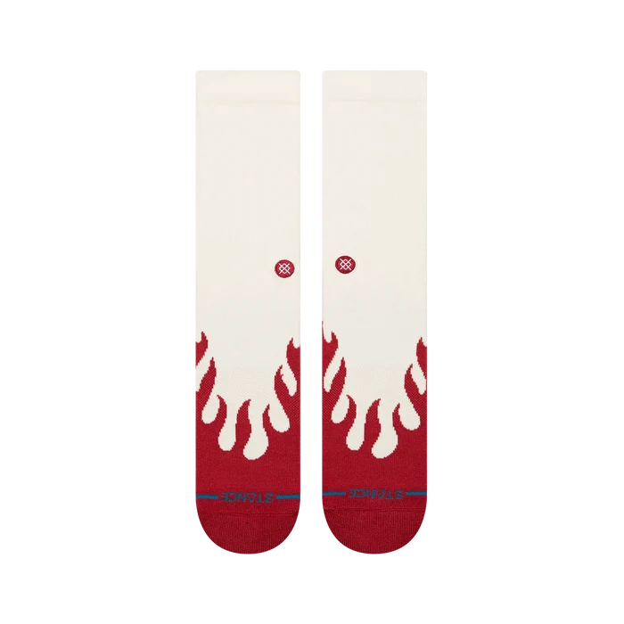 Stance - Heating Up Crew Sock (Red)