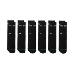 Stance - Origin 6 Pack Crew Socks (Black)