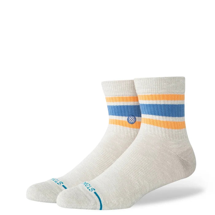 Stance - Slub Boyd Quarter Socks (Heather Grey)