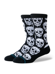 Stance - Static Skull Crew Sock (Black)