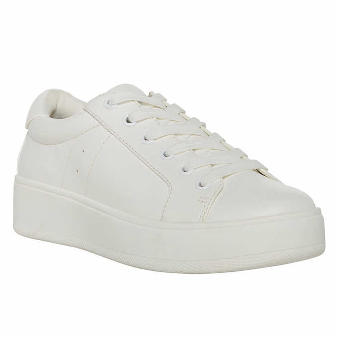 Steve Madden Women's Classic Court Sneaker White Shoes 14281