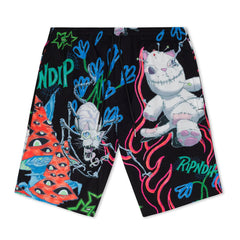 Travis Swim Shorts (Black) - Four Street