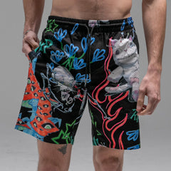 Travis Swim Shorts (Black) - Four Street