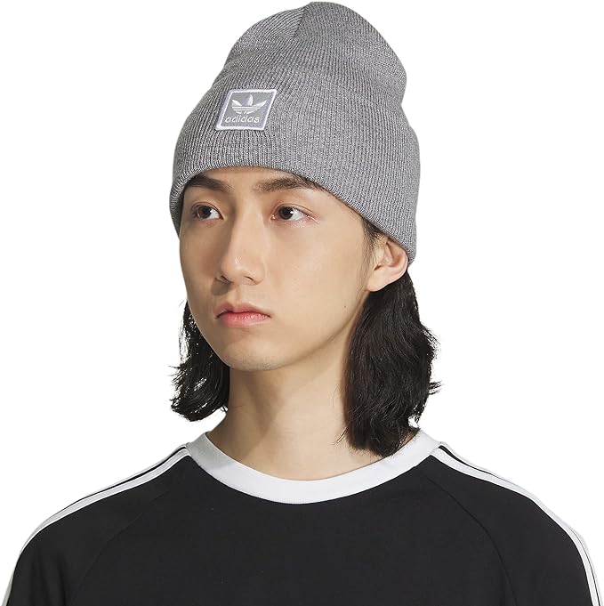 Adidas Unisex-Adult Tall Utility Cuff Beanie Grey - IQ5552
