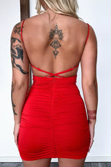 Violet Dress - Red