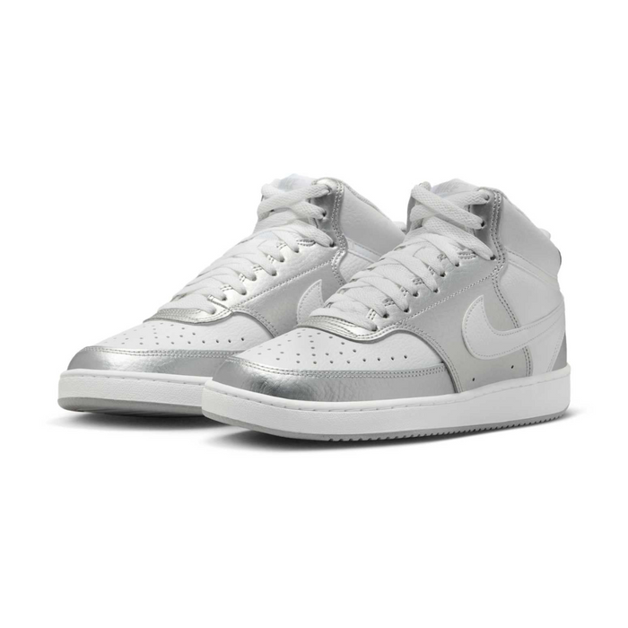 Nike Women’s Court Vision Mid 'Silver Grey' Shoes  – CD5436-108