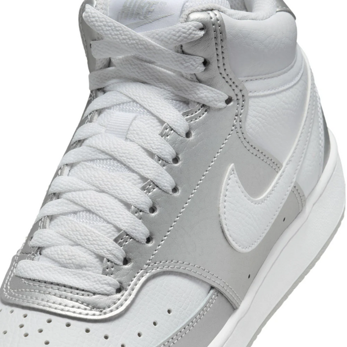 Nike Women’s Court Vision Mid 'Silver Grey' Shoes  – CD5436-108