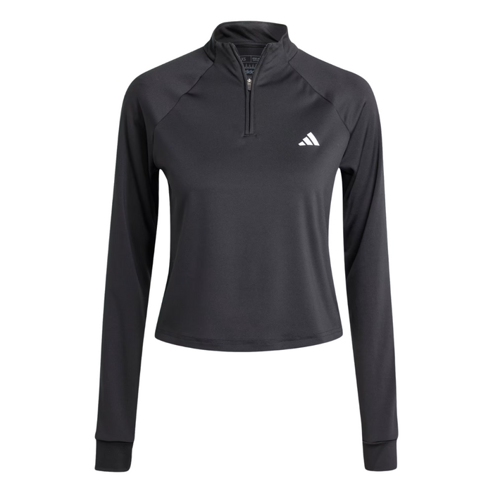 Adidas Women’s Train Essentials Minimal Branding 1/4-Zip Cover-Up – IS4028